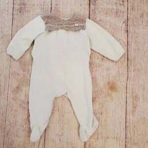 Juste Cle pale blue baby footie stretchy babygro sz 62cm (3mo)